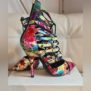 Steve Madden multicolor heels.